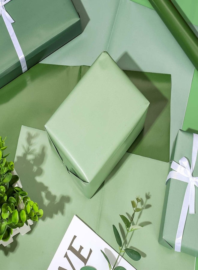 JarThenaAMCS ورق تغليف هدايا JarThenaAMCS، ١٢ ورقة، لون أخضر فاتح - ليس لفة - ٦ ألوان متدرجة من الأخضر، ورق تغليف هدايا مطوي بشكل مسطح، ورق زخرفي للأعمال الفنية والحرف اليدوية، مناسب لحفلات الزفاف وأعياد الميلاد وحفلات استقبال المولود في فصل الربيع - Image 5